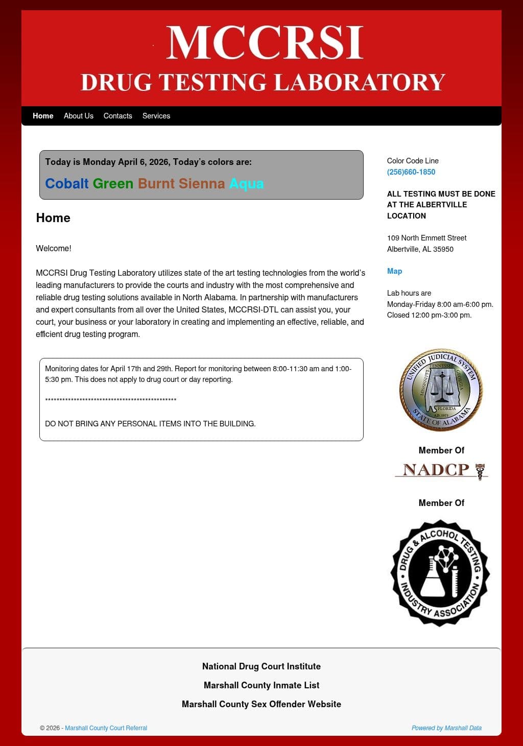 MCCRSI Laboratory in Marshall County, Albertville AL