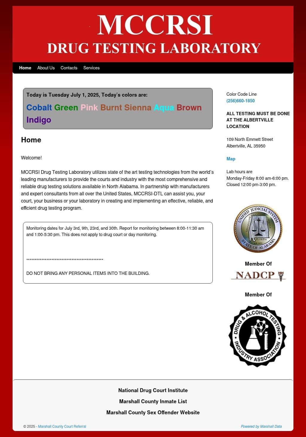 MCCRSI Laboratory in Marshall County, Albertville AL