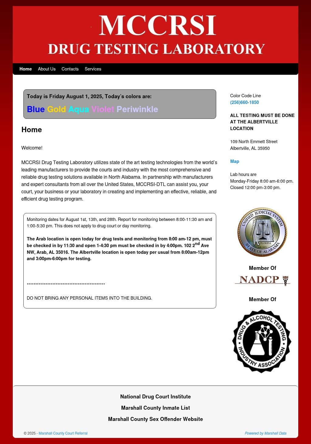 MCCRSI Laboratory in Marshall County, Albertville AL