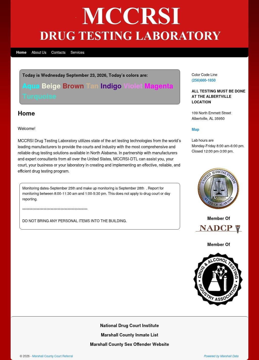 MCCRSI Laboratory in Marshall County, Albertville AL