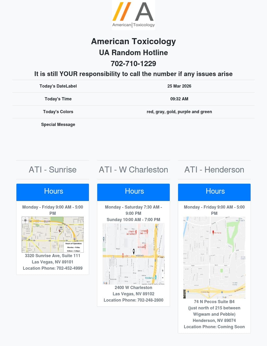 Sunrise Ave Atirandoms in Clark County, Las Vegas NV