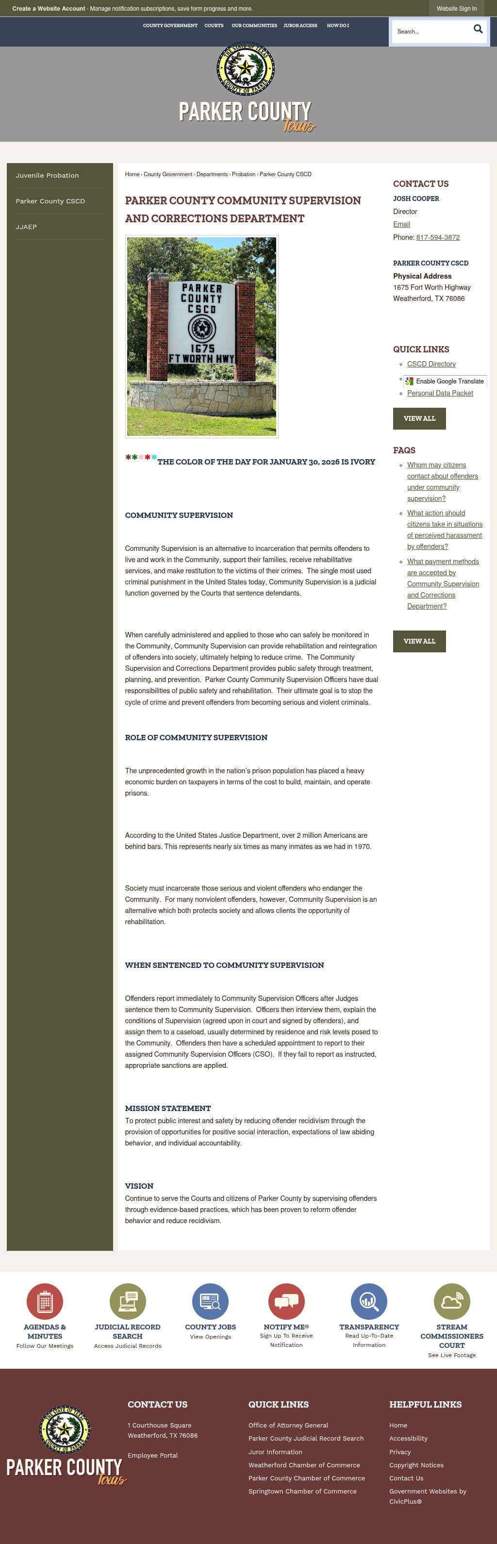 Parker County Weatherford TX