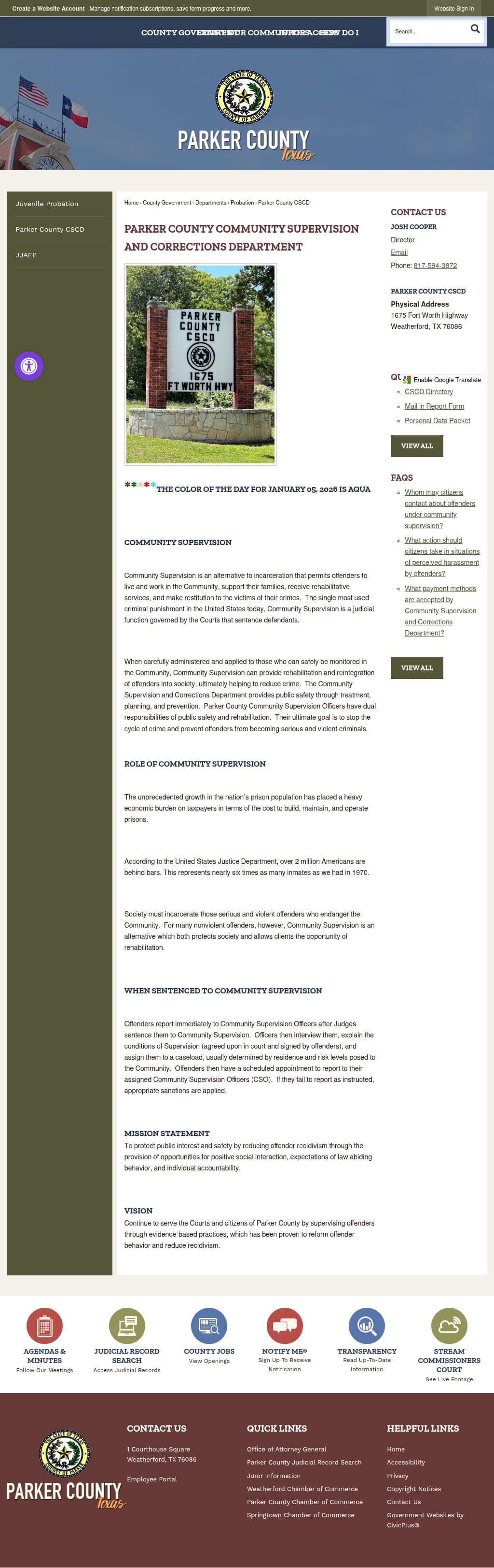 Parker County Weatherford TX