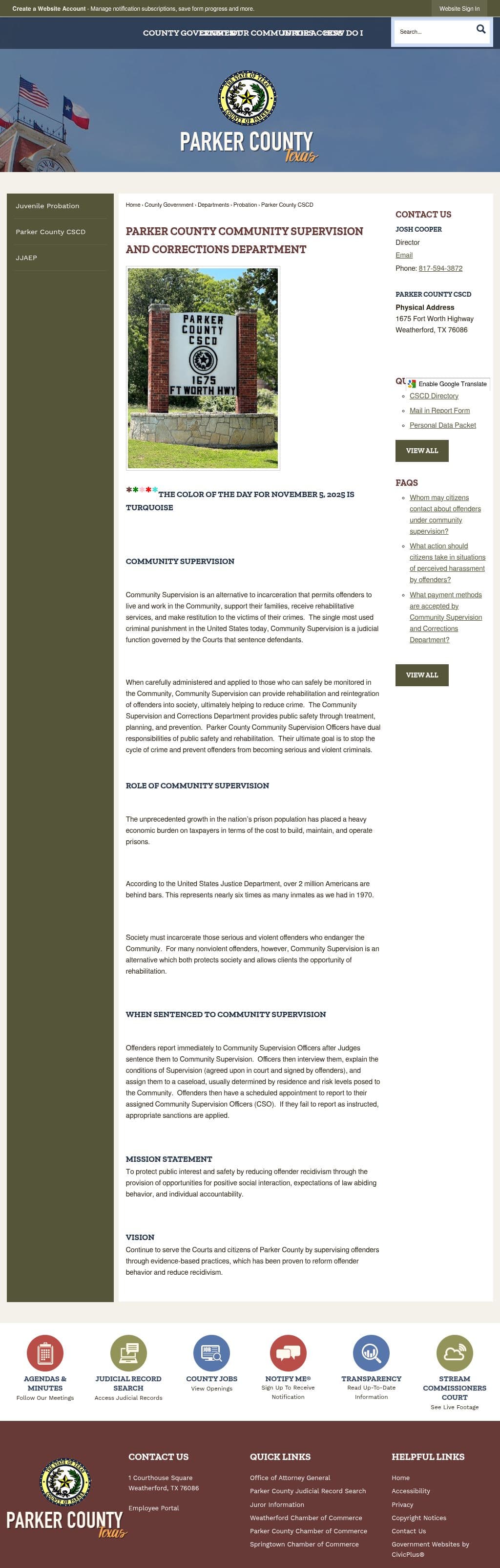 Parker County Weatherford TX