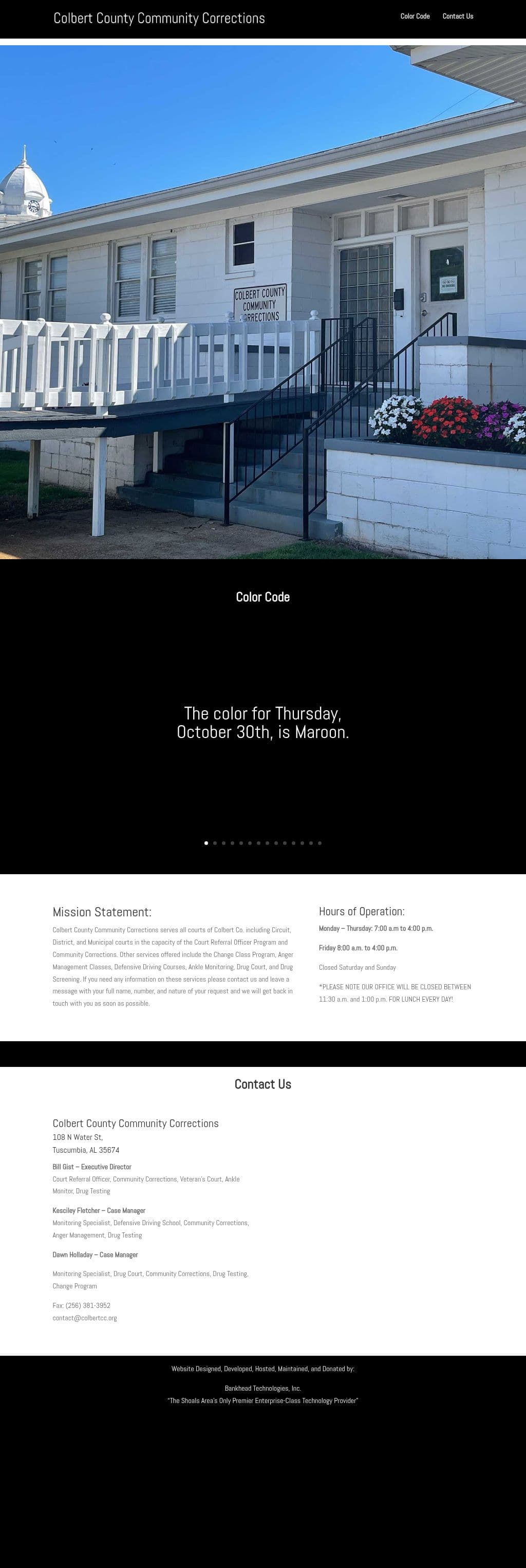 Colbert County Community Corrections Tuscumbia AL