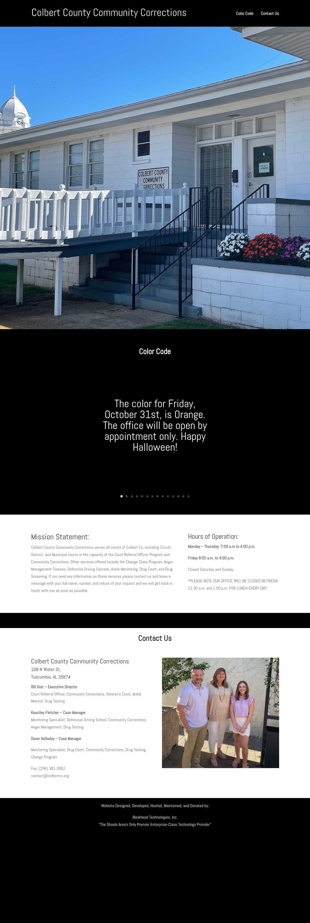 Colbert County Community Corrections Tuscumbia AL