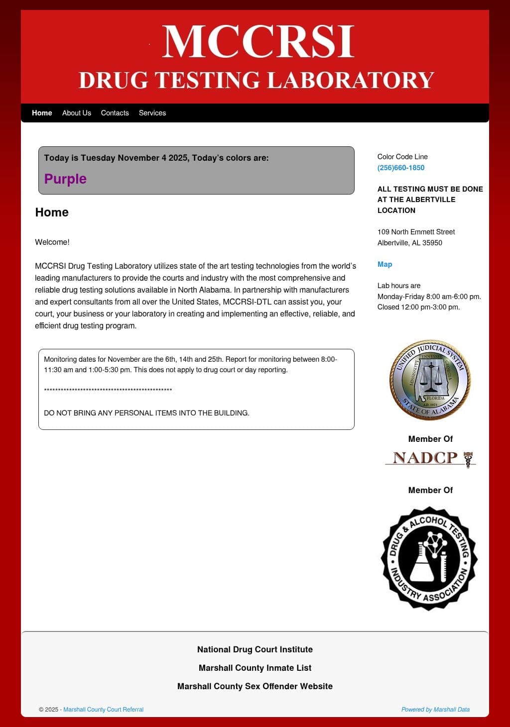 MCCRSI Laboratory in Marshall County, Albertville AL