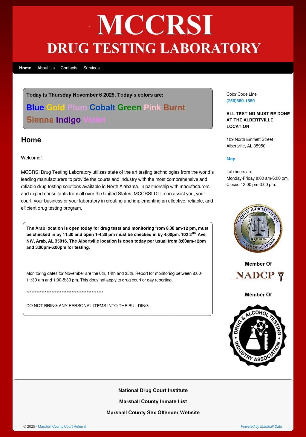 MCCRSI Laboratory in Marshall County, Albertville AL