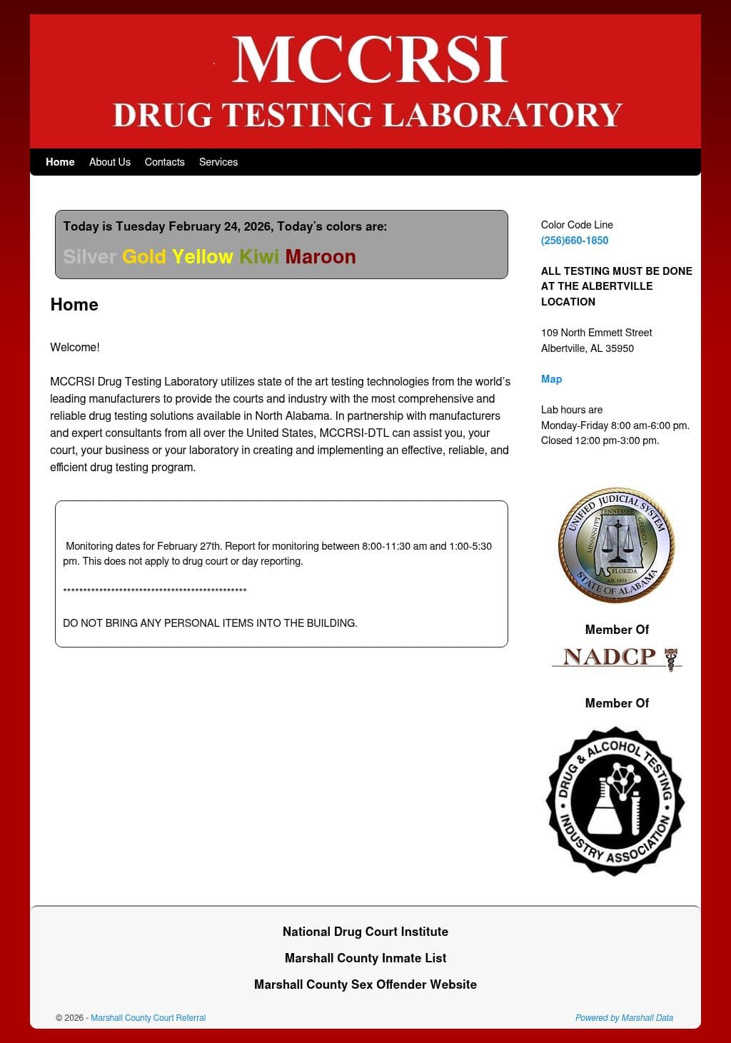 MCCRSI Laboratory in Marshall County, Albertville AL