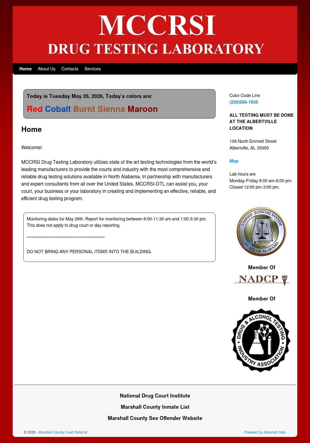 MCCRSI Laboratory in Marshall County, Albertville AL