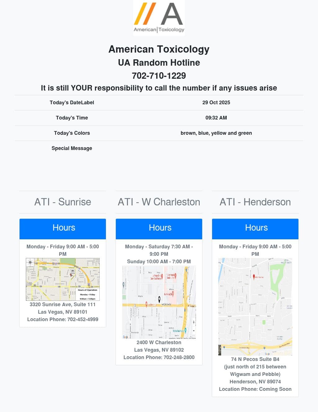 Sunrise Ave Atirandoms in Clark County, Las Vegas NV