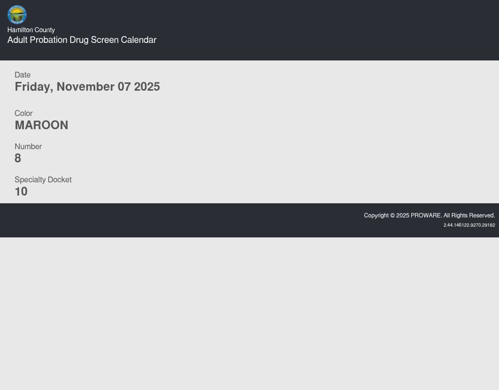 Hamilton County Courts Probation Cincinnati OH