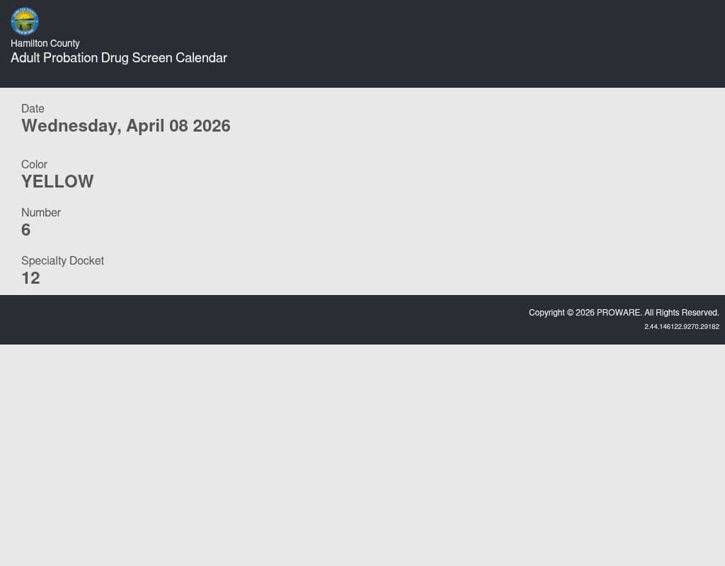Hamilton County Courts Probation Cincinnati OH