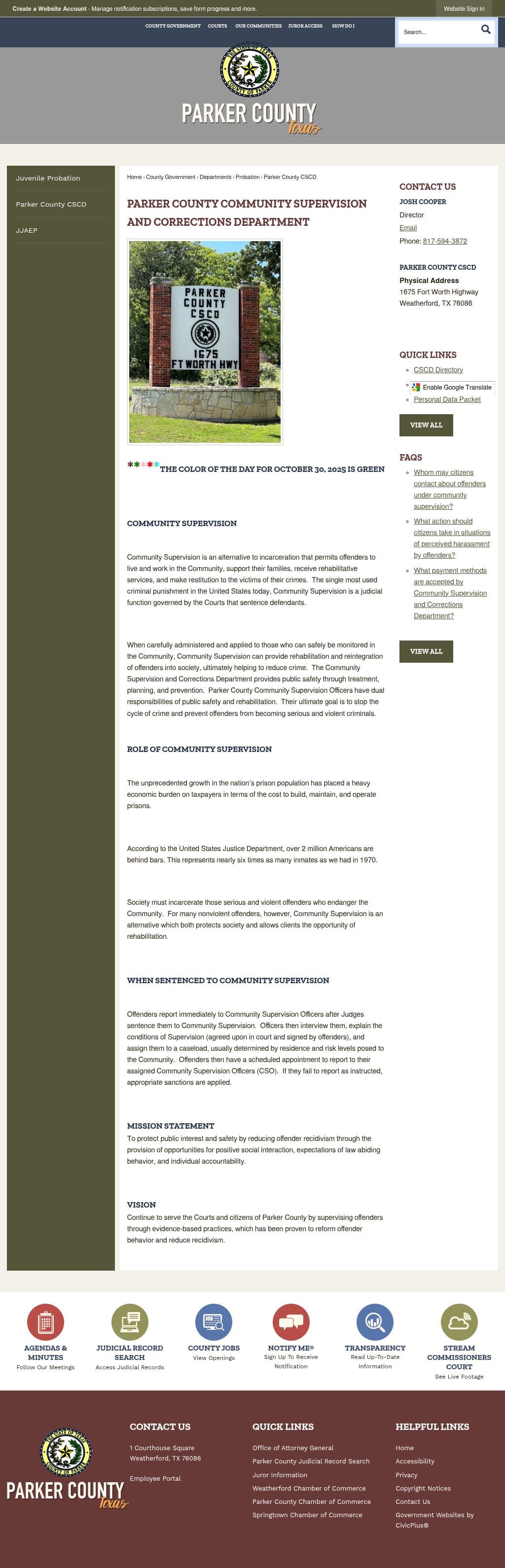 Parker County Weatherford TX