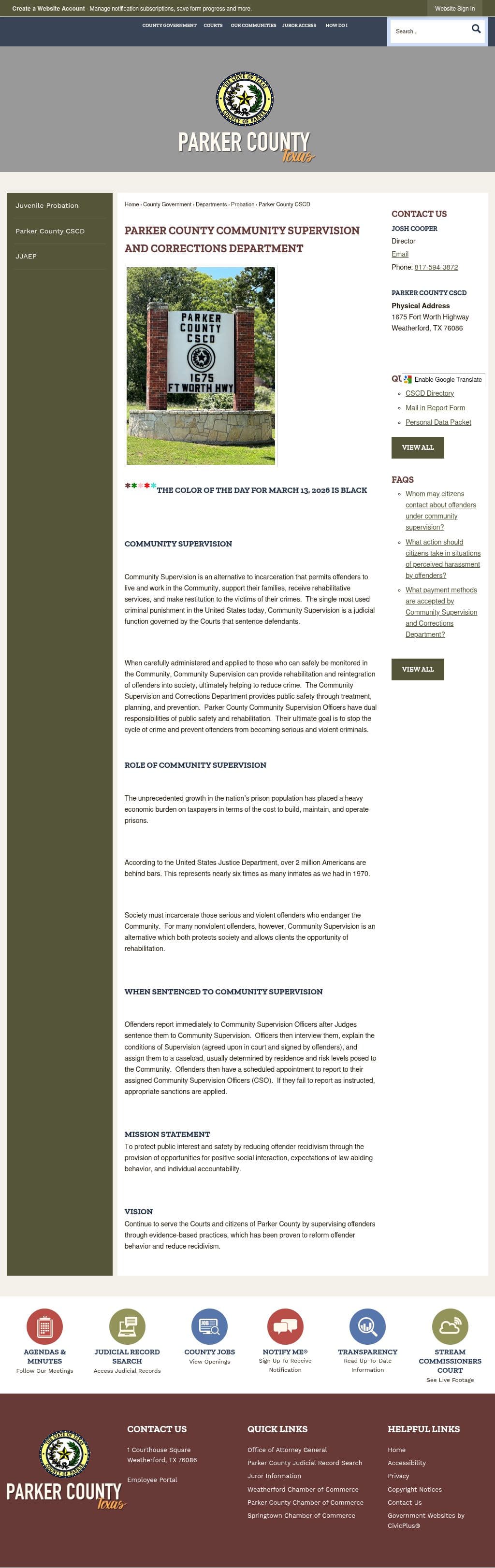 Parker County Weatherford TX